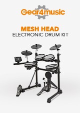 gear4music Mesh Head Electronic Drum Kit 